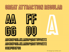 Great Attraction Version 1.00;May 10, 2018;FontCreator 11.5.0.2427 64-bit图片样张