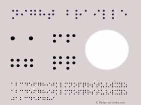 Night Braille Version 1.000 Font Sample