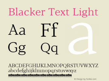 Blacker Text Light Version 1.000图片样张