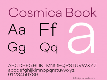 CosmicaBook-Regular 18.010 | wf-rip DC20180210 Font Sample