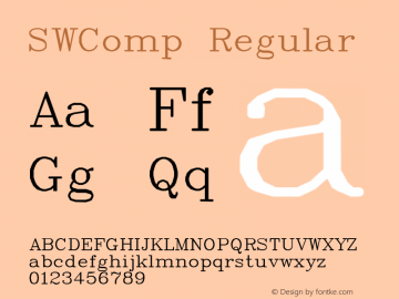 SWComp Version 6.003图片样张