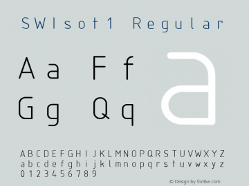 SWIsot1 Version 6.003 Font Sample