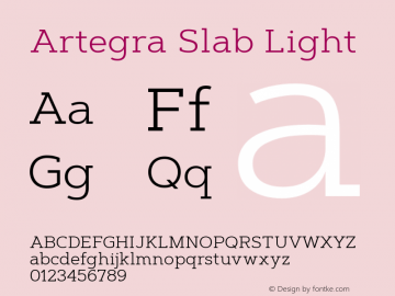 Artegra Slab Light Version 1.000图片样张