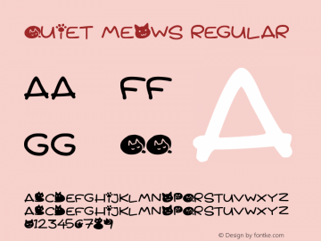 Quiet Meows Version 1.00 June 6, 2018, initial release图片样张