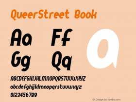 QueerStreet Book Version Macromedia Fontograp图片样张