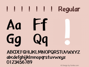 FZZJ-HLYHXSJW Version 1.00 Font Sample