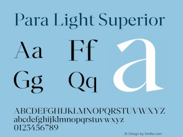 Para Light Superior 2.04图片样张