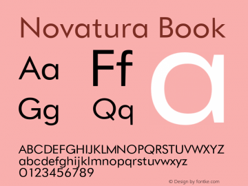 Novatura Book Version 1.000;PS 001.001;hotconv 1.0.56 Font Sample