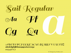 Sail Regular Version 1.002图片样张