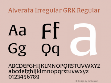 Alverata Irregular GRK Version 1.001图片样张