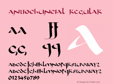 AntiochUncial  Font Sample