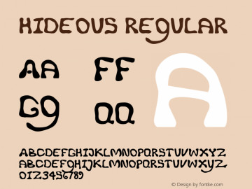 Hideous Macromedia Fontographer 4.1.4 4/10/03图片样张