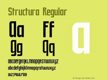 Structura Altsys Fontographer 4.0.3 2/25/98图片样张