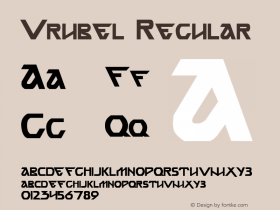 Vrubel Altsys Fontographer 4.0.3 2/25/98 Font Sample