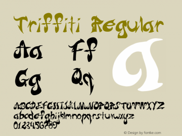Triffiti  Font Sample