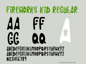 Fireworks Kid Version 1.00 June 14, 2018, initial release Font Sample