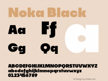 Noka-Black Version 1.000;PS 1.0;hotconv 1.0.88;makeotf.lib2.5.647800 Font Sample