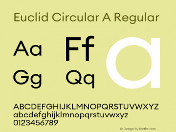 EuclidCircularA-Regular Version 3.0 | wf-rip DC20171130图片样张