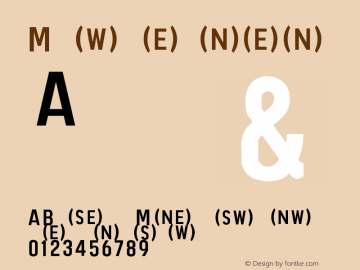 Motorway Permanent Version 1.0 Font Sample