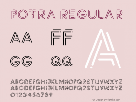 Potra-Regular Version 1.000 Font Sample