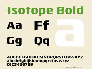 Isotope-Bold Version 1.2 | wf-rip DC20100630图片样张