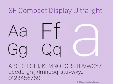 SF Compact Display Ultralight 13.0d1e13图片样张