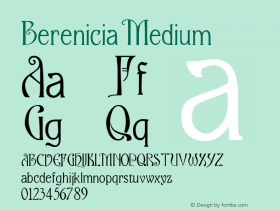 Berenicia Version 001.000 Font Sample