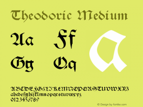 Theodoric Version 001.000 Font Sample