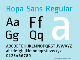 Ropa Sans Regular Version 1.002图片样张