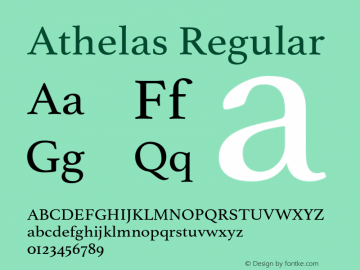 Athelas-Regular Version 001.000图片样张