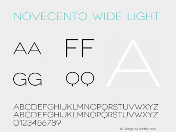 Novecentowide-Light Version 1.030;PS 001.030;hotconv 1.0.56;makeotf.lib2.0.21325 Font Sample