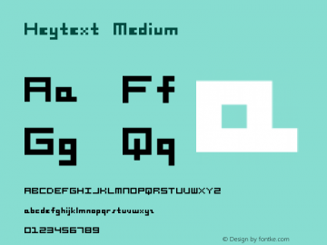 Heytext Version 001.000图片样张