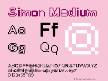 Simon Version 001.000 Font Sample