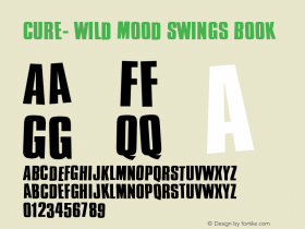 Cure- Wild Mood Swings Book Version 2.1 - Jun. 1999 Font Sample