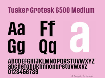 TuskerGrotesk-6500Medium Version 1.000;PS 001.000;hotconv 1.0.88;makeotf.lib2.5.64775图片样张