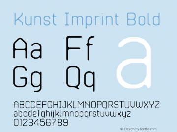 KunstImprint-48Light Version 1.500;com.myfonts.easy.matt-grey.kunst-imprint.48-light.wfkit2.version.4WXq图片样张