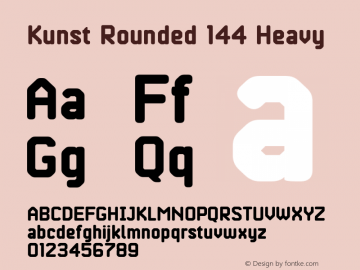 KunstRounded-144Heavy Version 1.500;com.myfonts.easy.matt-grey.kunst-rounded.144-heavy.wfkit2.version.4WXx Font Sample