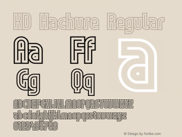 KDHachure-Regular Version 1.1 | wf-rip DC20180620 Font Sample
