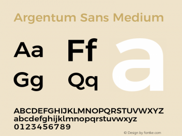 Argentum Sans Medium Version 1.000; ttfautohint (v1.5.65-e2d9)图片样张