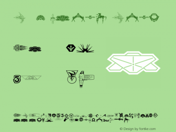 B5Symbols Bold Version 1.00图片样张