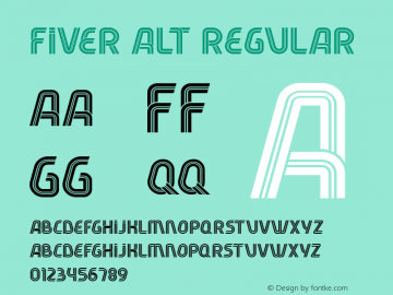 Fiver Alt  Font Sample
