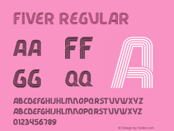 Fiver  Font Sample
