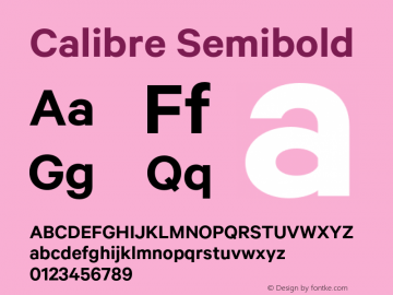 Calibre-Semibold Version 1.002;PS 001.001;hotconv 1.0.57;makeotf.lib2.0.21895图片样张