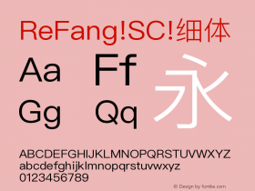 ReFang SC 图片样张