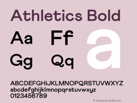 Athletics Bold Version 1.000图片样张