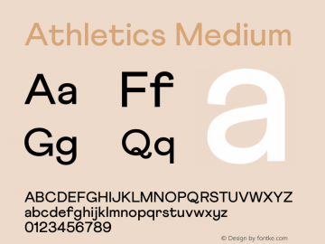 Athletics Medium Version 1.000图片样张