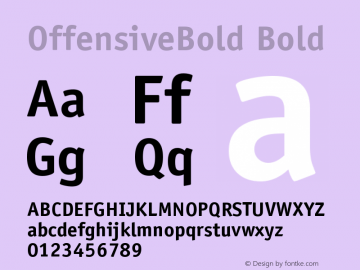 OffensiveBold Bold 1.1 Font Sample