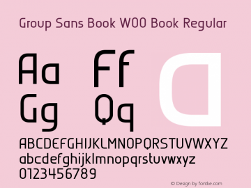 Group Sans Book W00 Book Version 2.00图片样张