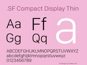 .SF Compact Display Thin 12.0d7e1图片样张