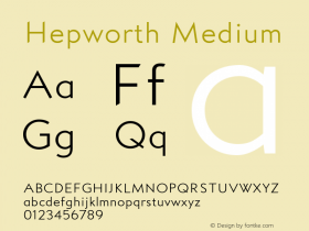 Hepworth Medium Version 1.000图片样张